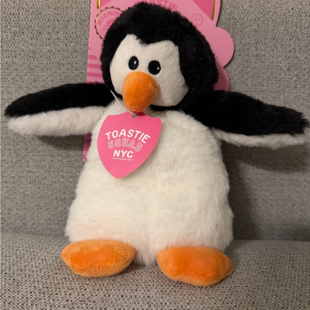 Penguin Plush Toy - Black, White, and Orange